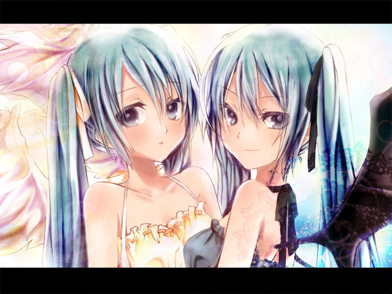 Two Anime Girls — Blue, Soft