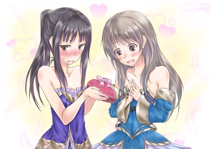 Two Anime Girls — Blue, Sweet