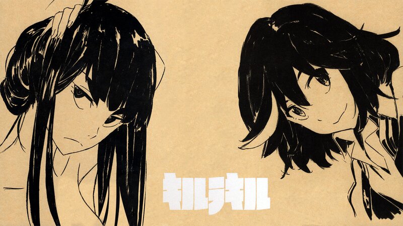 Two Anime Girls — Brown, Dramatic, Manga, Anime Art