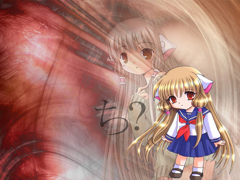 Two Anime Girls — Brown, Dramatic