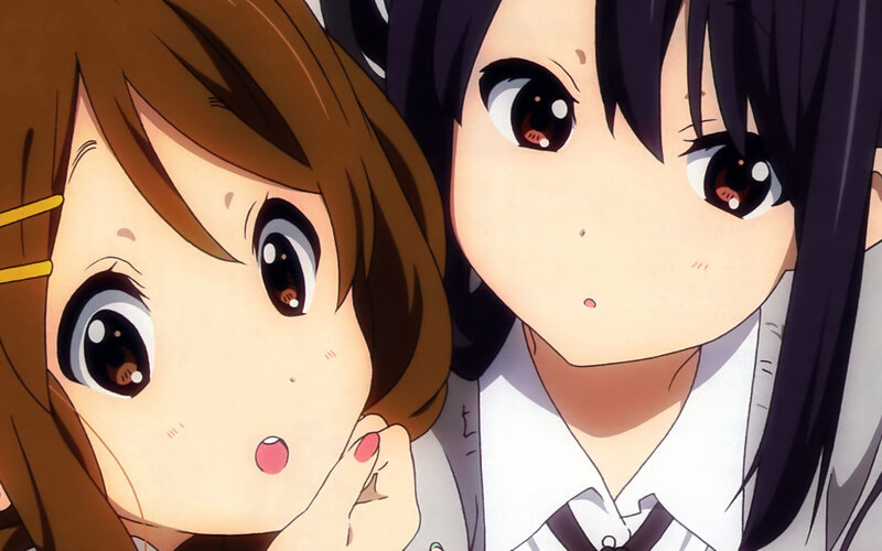 Two Anime Girls — Brown, Surprised
