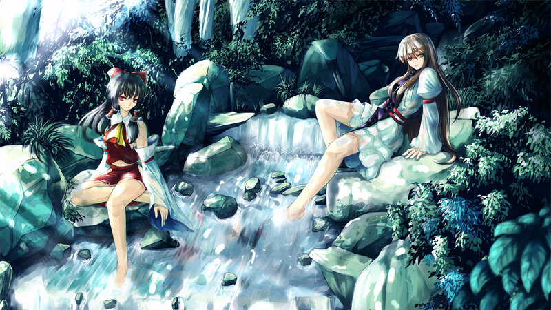 Two Anime Girls by Stream