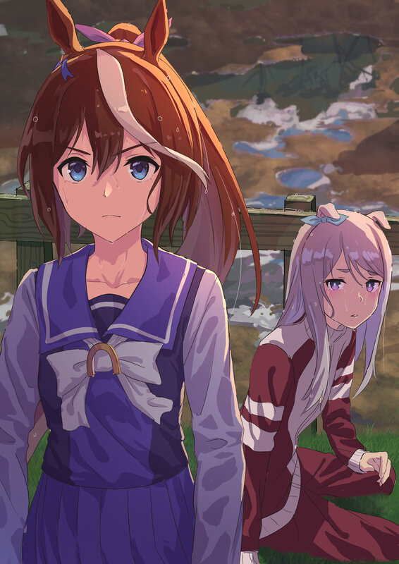 Two Anime Girls Crying