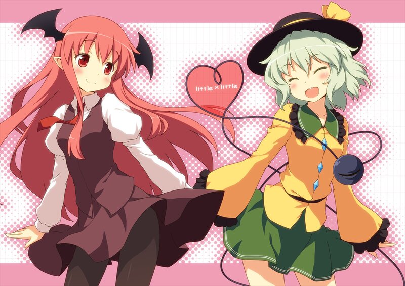 Two Anime Girls Dancing — Pink, Cheerful, Playful