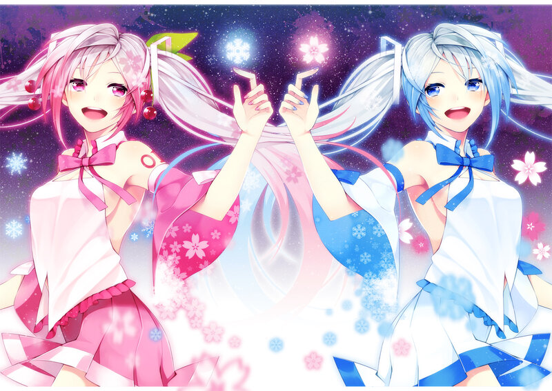 Two Anime Girls Dancing — Pink, Magical