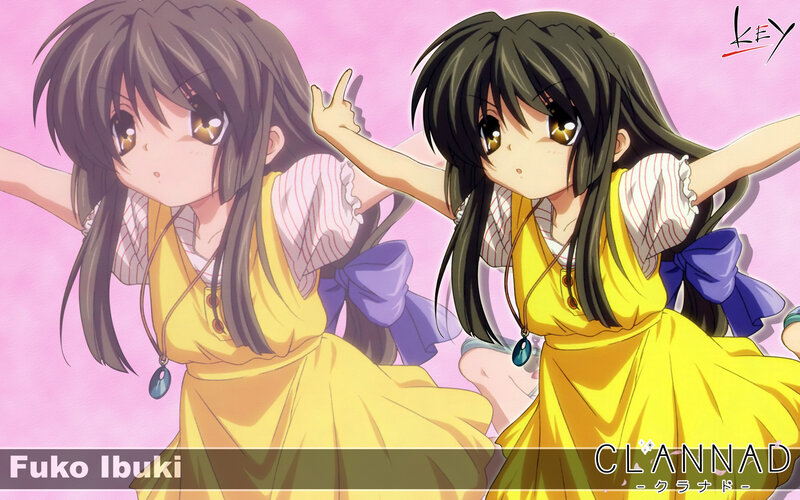 Two Anime Girls Dancing — Pink, Playful, Yellow Dress
