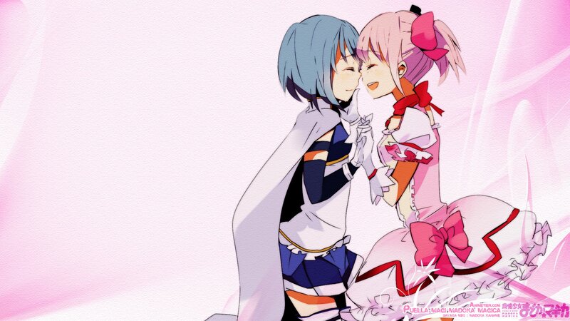 two anime girls embracing