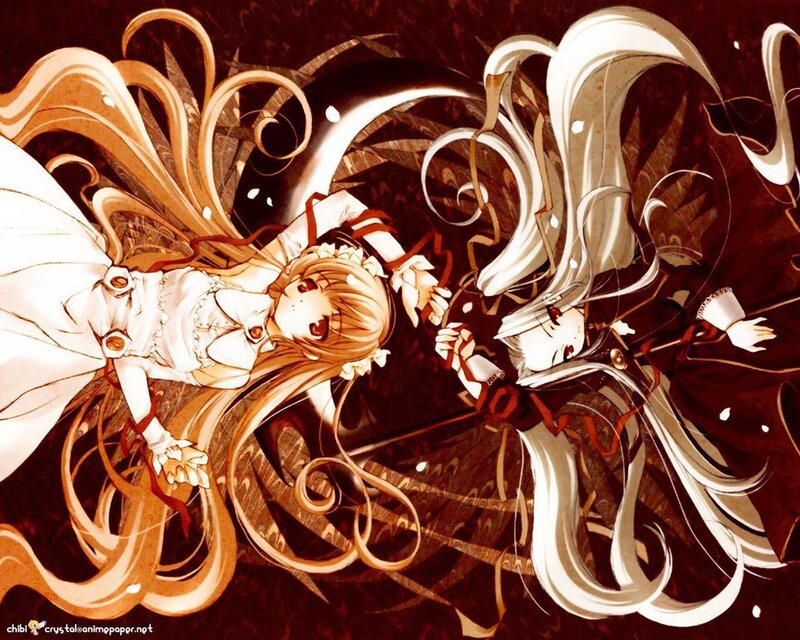 Two Anime Girls Fighting — Brown