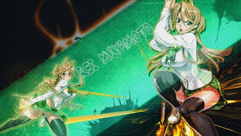 Two Anime Girls Fighting — Green, Dramatic