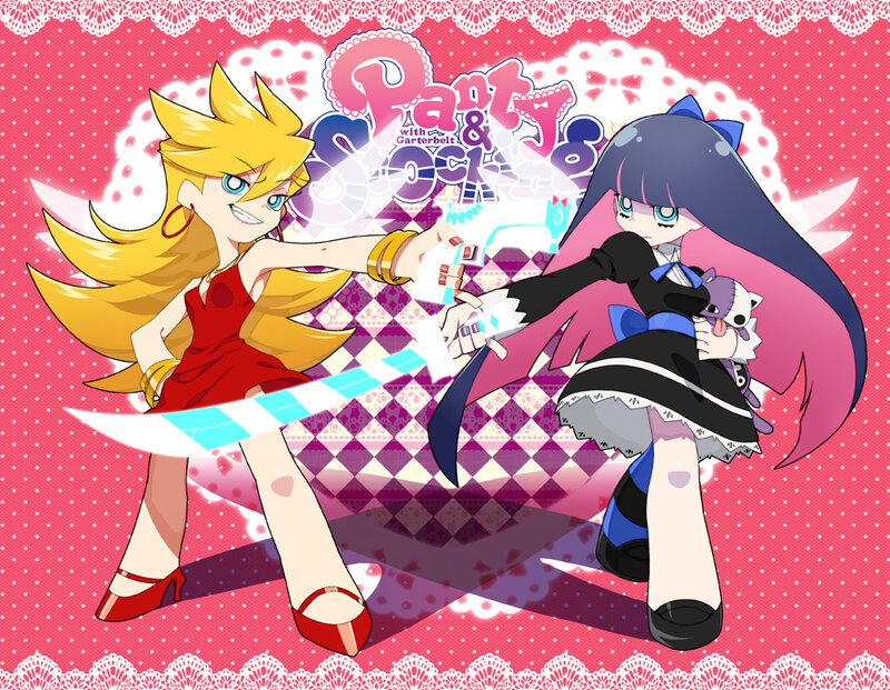 Two Anime Girls Fighting — Pink