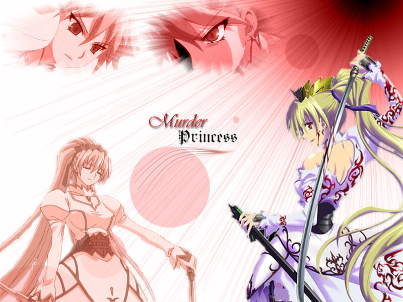 Two Anime Girls Fighting — Red, Dramatic, Swords, Blood