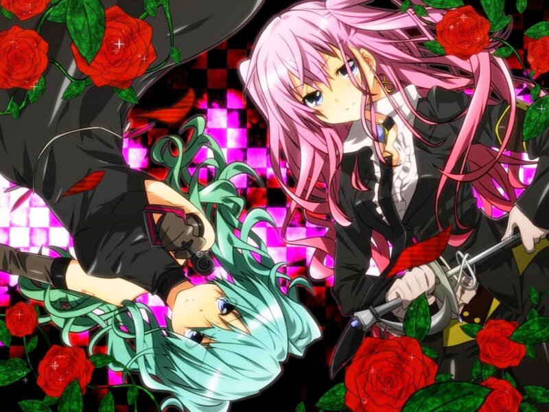 Two Anime Girls Fighting