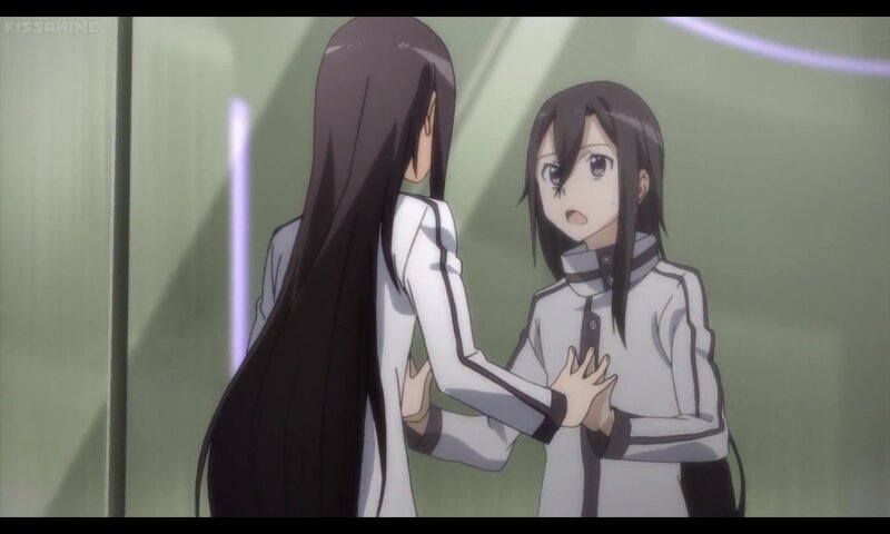 Two Anime Girls — Gray, Dramatic