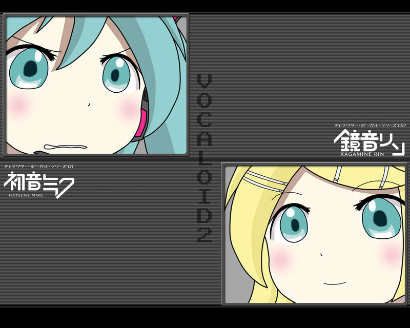 Two Anime Girls — Gray, Neutral