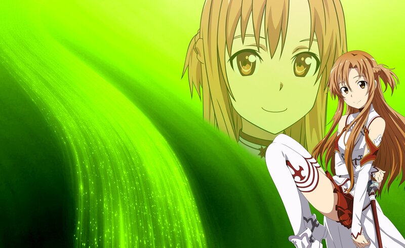 Two Anime Girls — Green, Energetic