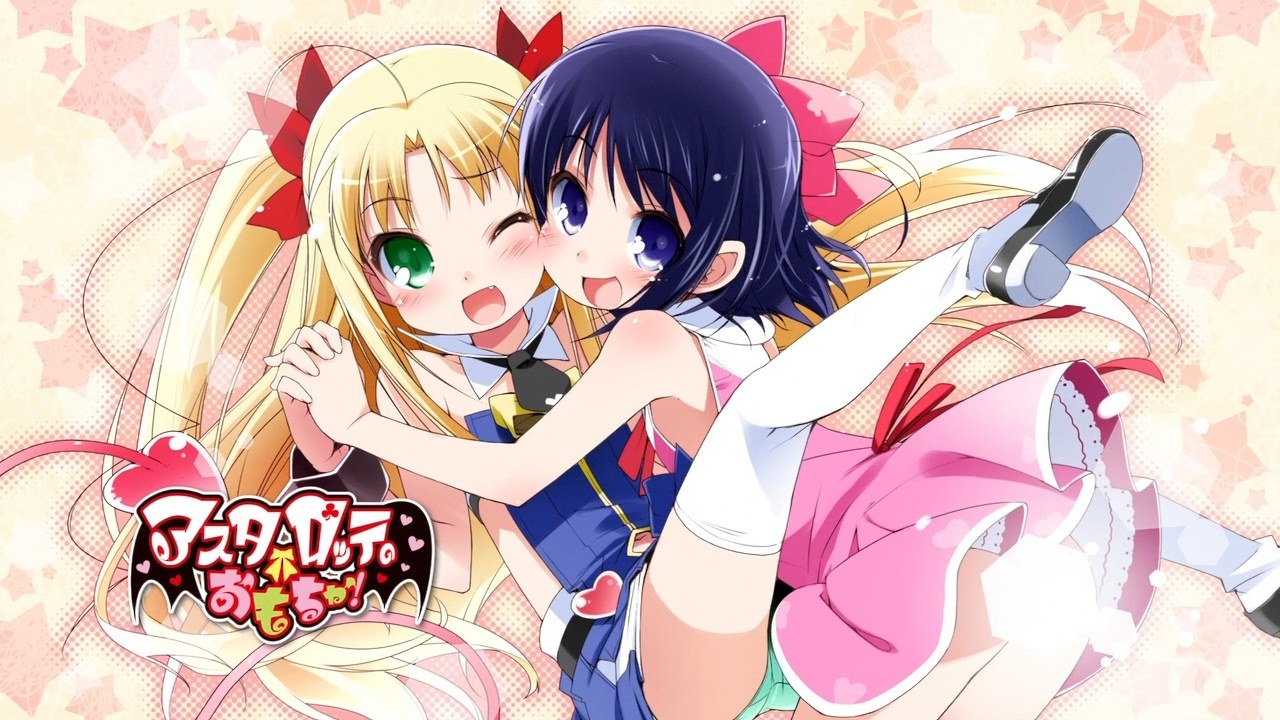 Two anime girls hugging