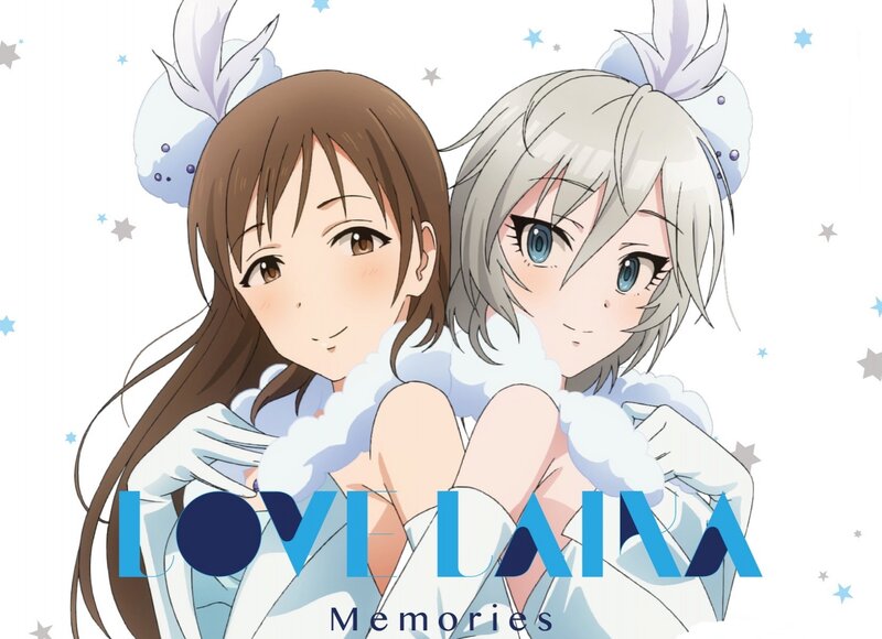 Two Anime Girls Hugging — Blue, Sweet