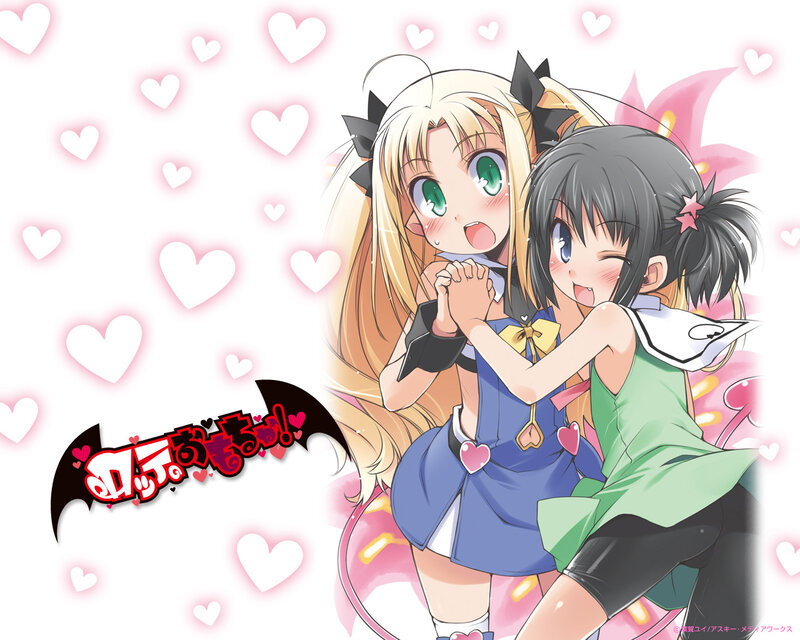 Two Anime Girls Hugging — Pink, Cheerful, Hearts