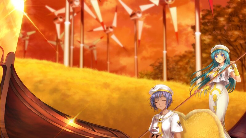 Two Anime Girls in a Boat