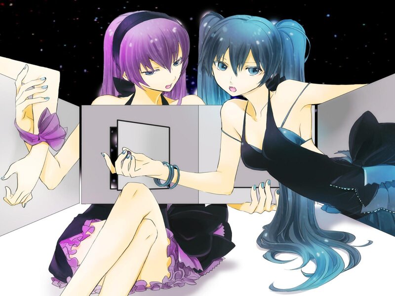 Two Anime Girls in a Box