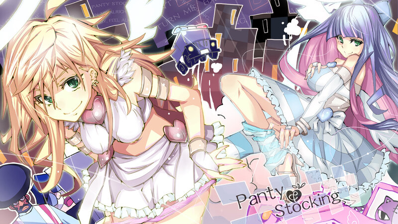 Two anime girls in a city scene