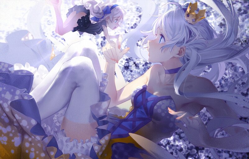 Two Anime Girls in a Dream — Purple