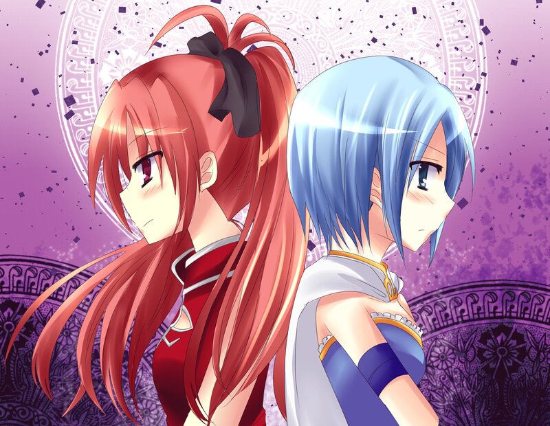 two anime girls in a fantasy setting