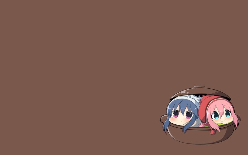 Two Anime Girls in a Pot