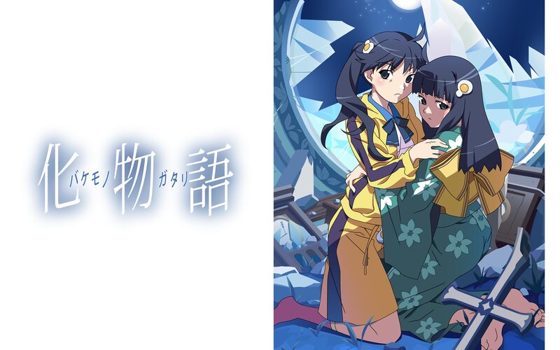 Two Anime Girls in a Ruin