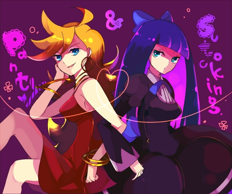 two anime girls in a stylized scene