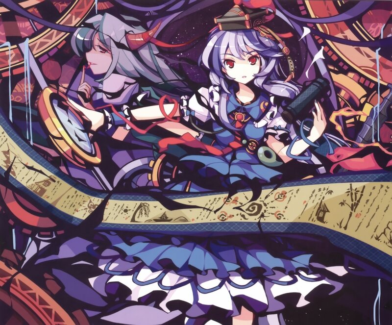 Two Anime Girls in a Vehicle