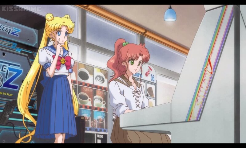 Two Anime Girls in Arcade — Blue