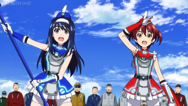 Two Anime Girls in Armor — Blue, Energetic