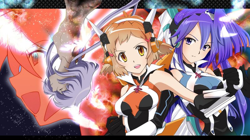 Two Anime Girls in Battle — Orange