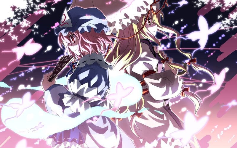Two Anime Girls in Battle — Pink