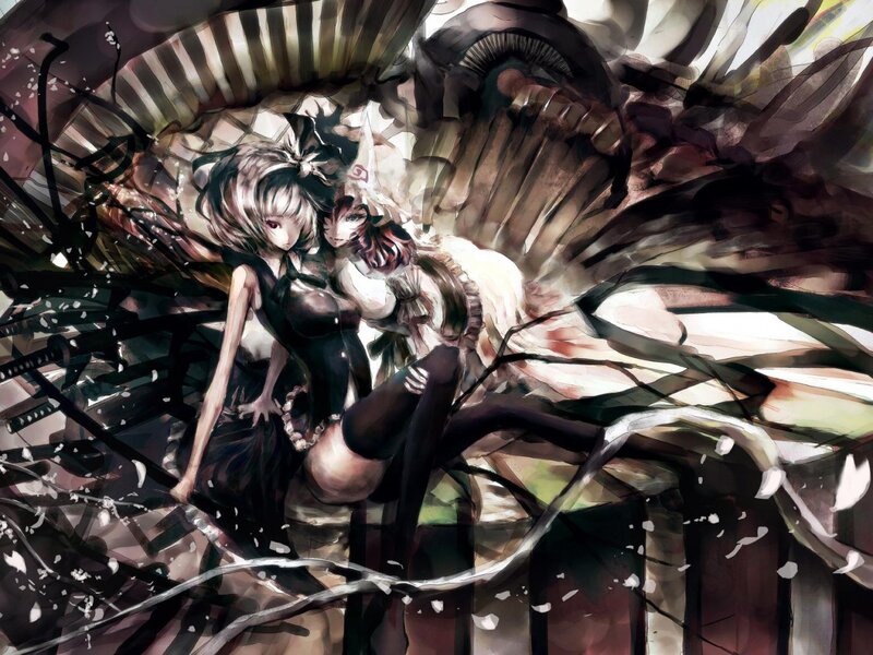 Two Anime Girls in Chaos — Black