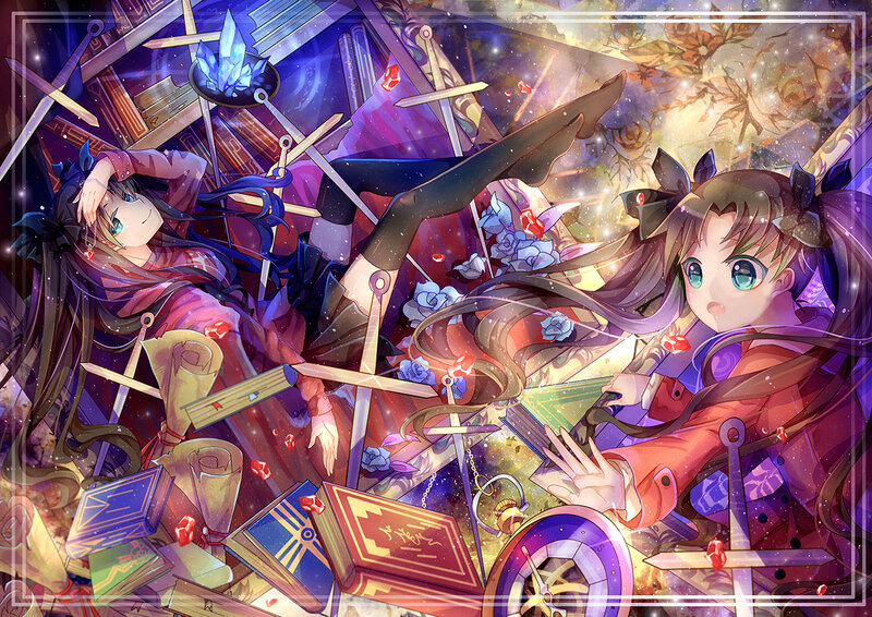 Two Anime Girls in Chaos — Purple