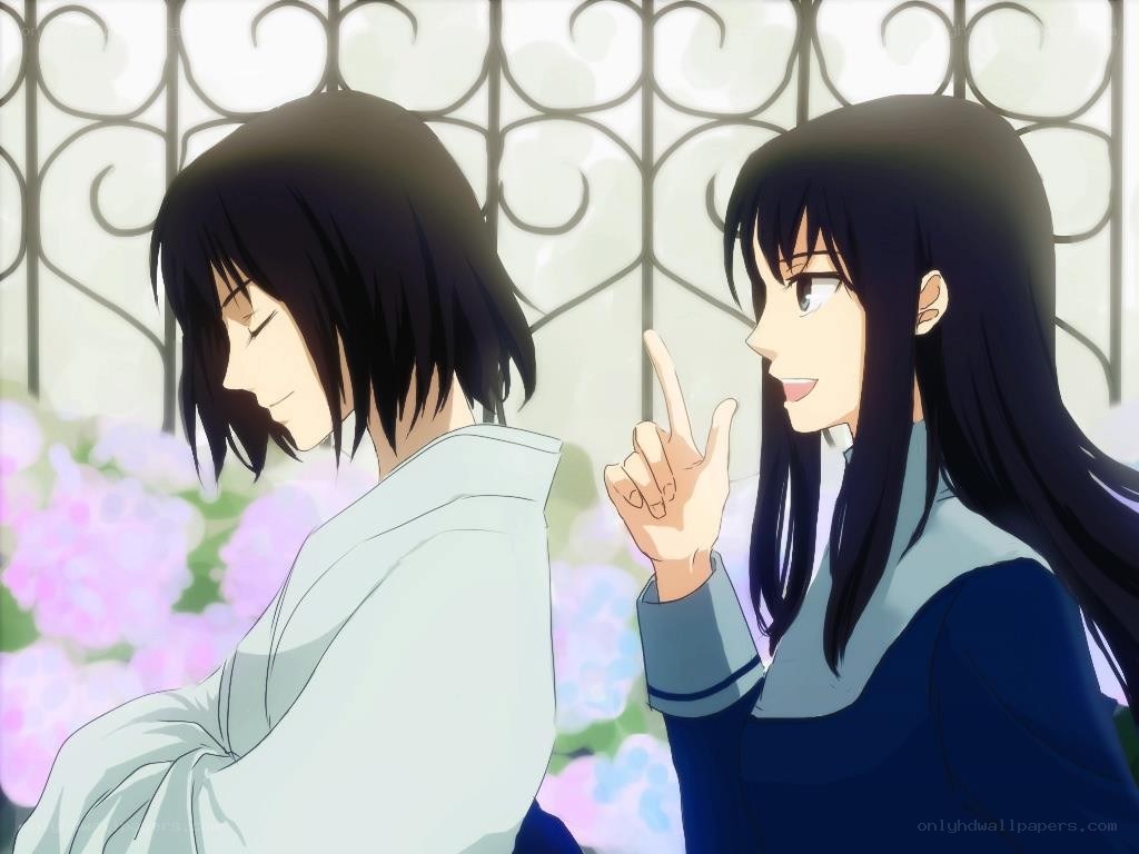 Two anime girls in conversation