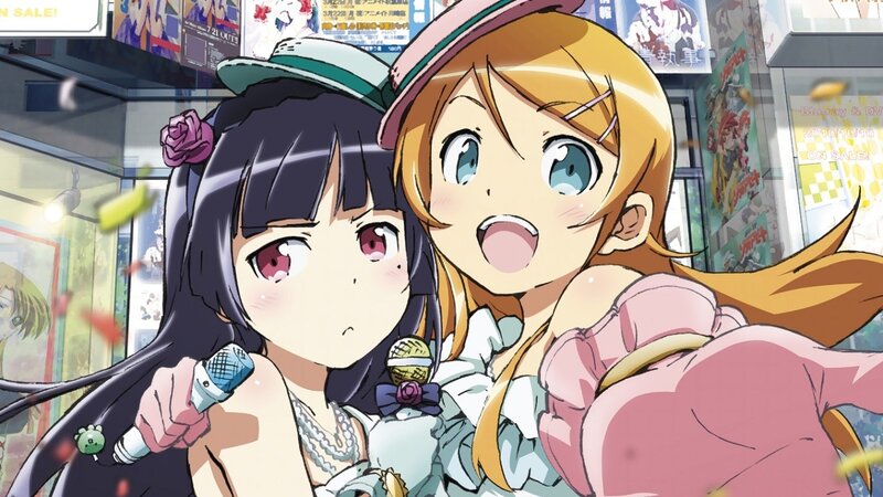 Two Anime Girls in Costumes — Pink, Cheerful, Afternoon