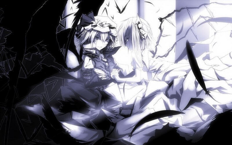 Two Anime Girls in Debris