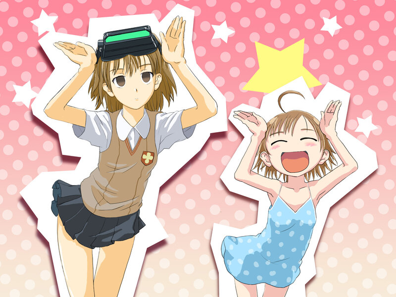 Two anime girls in different outfits
