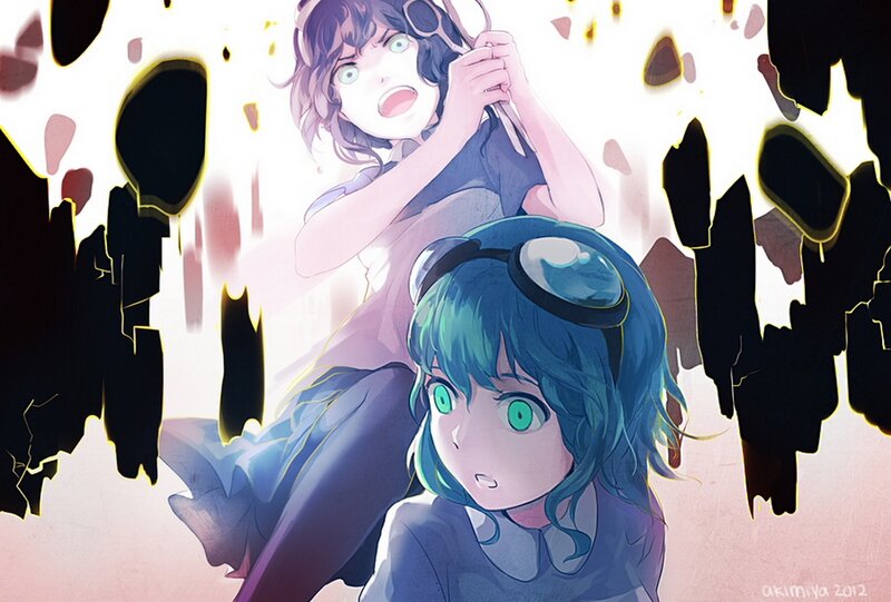 Two Anime Girls in Distress — Blue