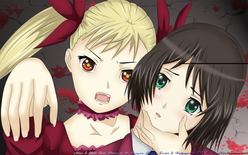 Two Anime Girls in Distress — Red