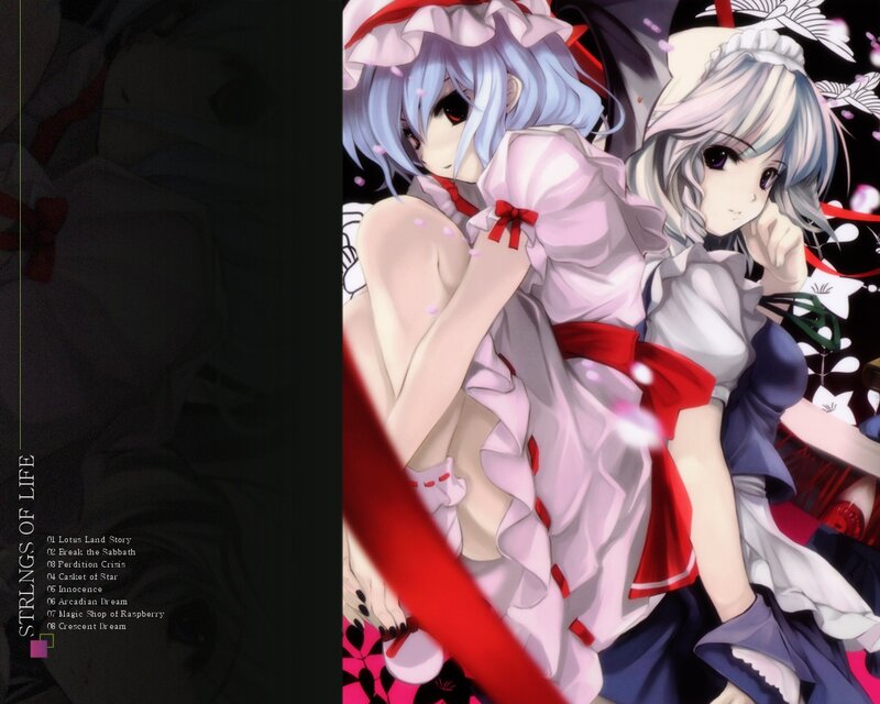 Two Anime Girls in Dresses — White, Dramatic, Spring