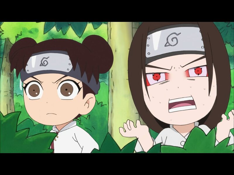 Two Anime Girls in Forest — Green, Tense