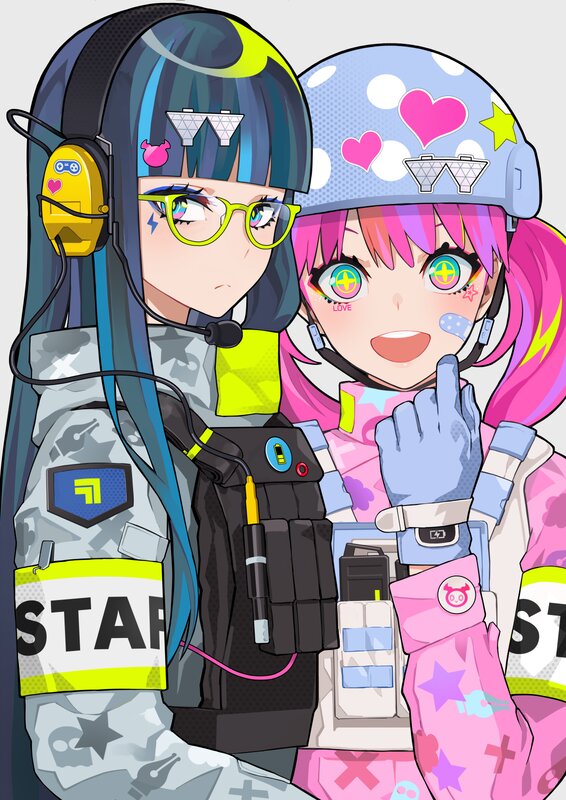 Two Anime Girls in Gear