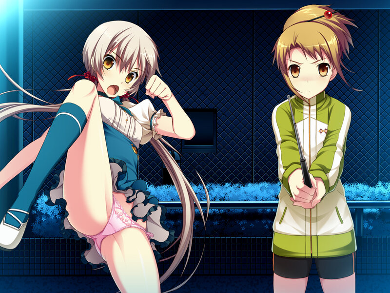 Two Anime Girls in Gym