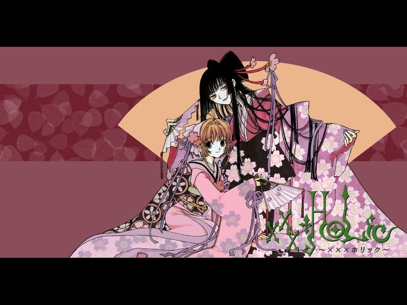Two Anime Girls in Kimonos — Pink, Dramatic