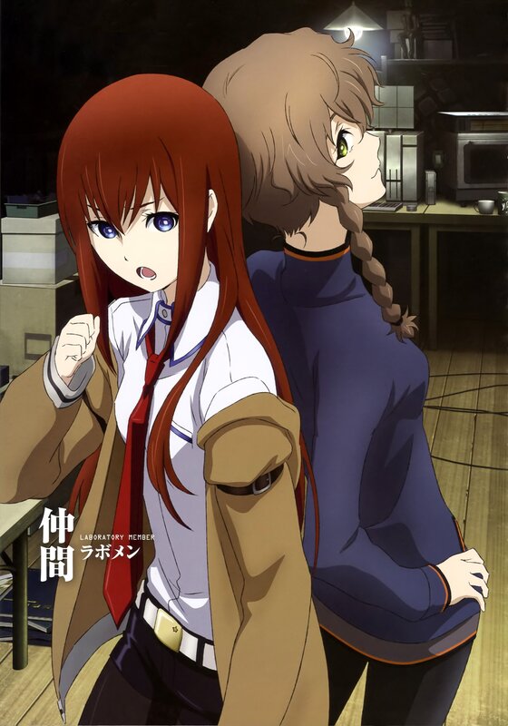 Two Anime Girls in Lab — Brown