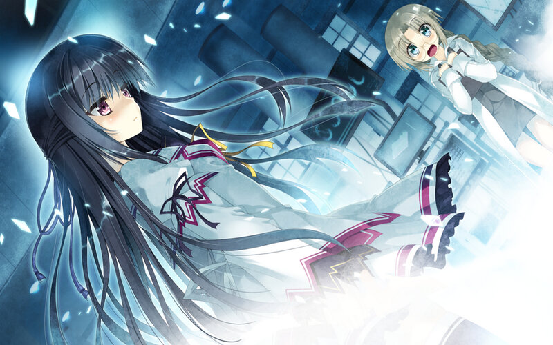 Two Anime Girls in Lab